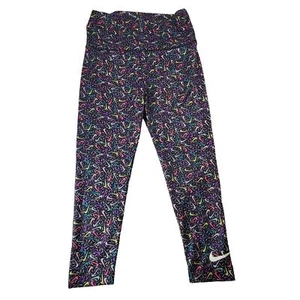 Nike Swoosh Print Kids Leggings size XS (4) - Picture 1 of 4
