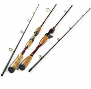 Carbon Fiber Rod Spinning Fishing Rods Casting Travel Rod M Power 2.1M Lure Pole - Picture 1 of 30