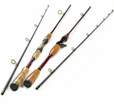 Carbon Fiber Rod Spinning Fishing Rods Casting Travel Rod M Power 2.1M Lure Pole - Image 1 of 4