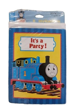 Hallmark Party Express Thomas the Tank Engine & Friends Invitations Pkg of 8 NIP - Image 1 of 4