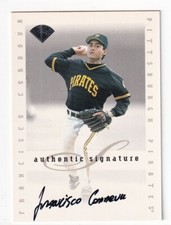 Francisco Cordova 1996 Leaf MLB Autograph Card Pittsburgh Pirates