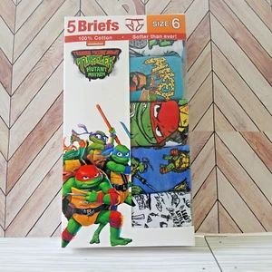 Boys Briefs~ Teenage Mutant Ninja Turtles ~Size 6~Boys Underwear ~ New In Box - Picture 1 of 2