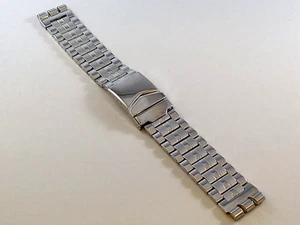 Cinturino tipo Swatch in acciaio Inox passo Irony ansa 19mm - Picture 1 of 4