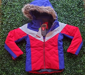 Spyder Girls Lola Performance Ski Jacket Winter Coat❤💙🤍Girls 12 - L ~ NWT - Picture 1 of 13