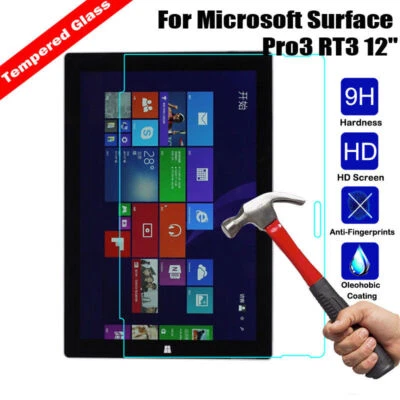 2Pcs For Microsoft Surface Pro 6 5 4 3 2 Go Tempered Glass Screen Protector Film - Image 1 of 4