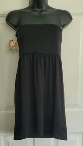 OP Swim Cover Up Dress Womens Junior Tube Top Black Beach Sz. 12 LG NWT - Picture 1 of 6