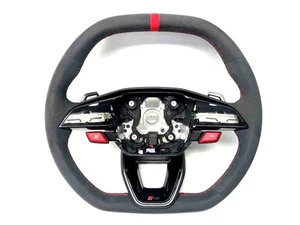 82A419091BF IXY Audi RS3 A3 8Y RS Alcantara Lenkrad 12 Uhr Markierung - Bild 1 von 7