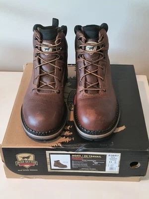 Irish Setter Boots Mens Size 11M Edgerton Soft Toe Work Brown Leather Elec Haz - Image 1 of 4