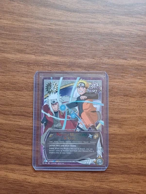 Naruto Ccg Naruto Uzumaki & Jiraiya After Two And A Half Years Rainbow Foil 1ED - Image 1 of 2
