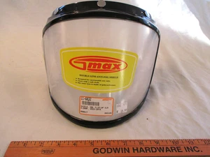 Protector de casco abatible G-Max antiniebla, 3 broches - transparente, doble lente, moto de nieve - Imagen 1 de 10