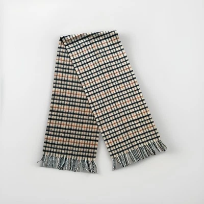 Mantón bufanda de lana DAKS MARRÓN a cuadros vintage Foto 1 de 4