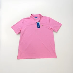 NWT Jack Nicklaus Men’s Performance Golf Polo Shirt Pink Sz L Embroidered Logo - Picture 1 of 9
