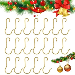 Ganchos para adornos, perchas para adornos navideños, 100 piezas ganchos para adornos navideños... - Imagen 1 de 7