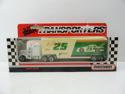 1991 Matchbox White Rose Super Star Transporters Ken Schrader #25 Hendrick - Image 1 of 4