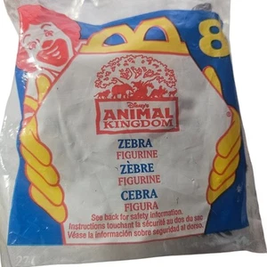 1998 McDonalds Disney Animal Kingdom Zebra New in Package 8 - Picture 1 of 2