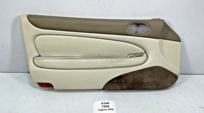 ✅ 97-02 OEM Jaguar XK8 Panel de puerta lateral izquierda del conductor cuero marfil * Foto 1 de 4
