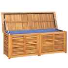 Outdoor Storage Box With Bag Garden Patio Shed Tool Chest Bench Seat Solid Wood