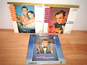VTG Lot 3 Laserdisc James Bond Movies w Original Bond Sean Connery - Picture 1 of 12