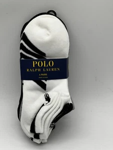 NEW 6 PAIRS PACK POLO RALPH LAUREN WOMEN NO SHOW SOCKS ASSORTED SIZE 9-11 - Picture 1 of 5