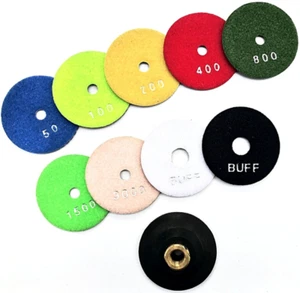 3" Diamond Polishing Pad set For Concrete Marble Stone Travertine with backer - Picture 1 of 3