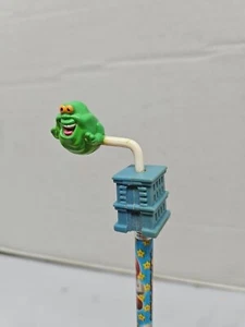 Lápiz de colección años 80 Ghostbusters SLIMER Firehouse Topper juguete coleccionable 1984 - Imagen 1 de 4