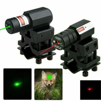 TAC Red Green Laser Sight Scope Ring Rail Mount Rifle Pistol 11/20mm Bracket - Image 1 of 4