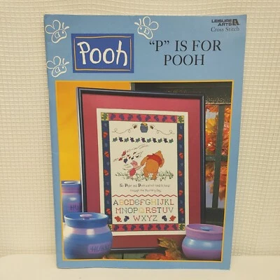 Leisure Arts Winnie The Pooh Cross Stitch Pattern Book P Is For Pooh 1999  - Image 1 of 3