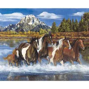 Ride the Range Going Home Panel Riley Blake Designs - DIGITALLY PRINTED 36 x 43 - Picture 1 of 1
