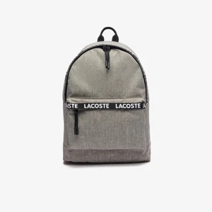 Lacoste Neocroc Laptop Backpack Tape Grey Chine - Picture 1 of 6