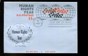 US FDC # UC42 13c Globe & Birds Aerogramme Artmaster 1968, 9p1238 - Picture 1 of 1