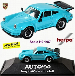Porsche 911 Turbo Modello G Tipo 930 Coupè 1974-89 Auto 90 Turchese 1:87 Herpa - Foto 1 di 6