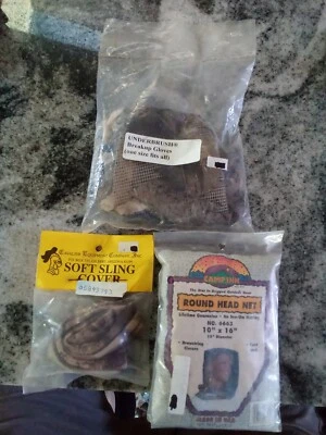 3 pc. Camo set, Breakup Gloves, Round head net, Soft Sling Cover, NEW! - Image 1 of 4