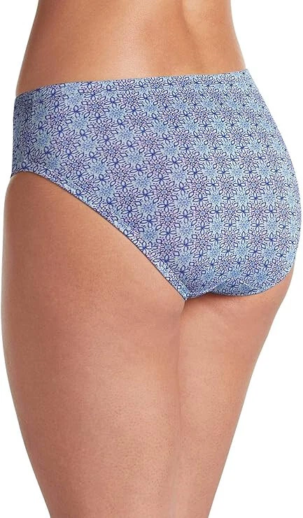 Jockey Underwear Supersoft Bikini - 3 Pack Crochet Tile/Soft Lilac/White S