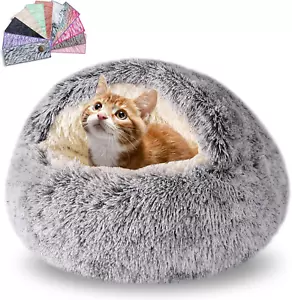 Cat Beds for Indoor Cats,Cat Cave for Puppy and Kitty,Calming Small Dog Bed for - Picture 1 of 8