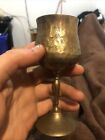 Vintage Silver Plated Wine Goblet Cup Kiddush Judaica Jewish