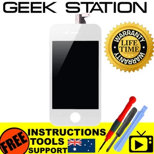 for iPhone 4S LCD replacement touch screen digitizer display assembly white new - Photo 1 sur 1
