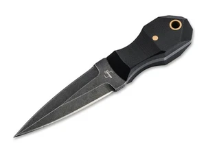 BOKER PLUS® Pocket Rocket Fixed Knife 5.08" D2 Blade G10 Handle Black - 02BP0002 - Picture 1 of 19