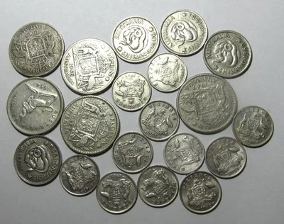 Bulk Australian Silver Florins,Shillings ,Sixpence - 21 coins,109gm- Post - image 1 of 3