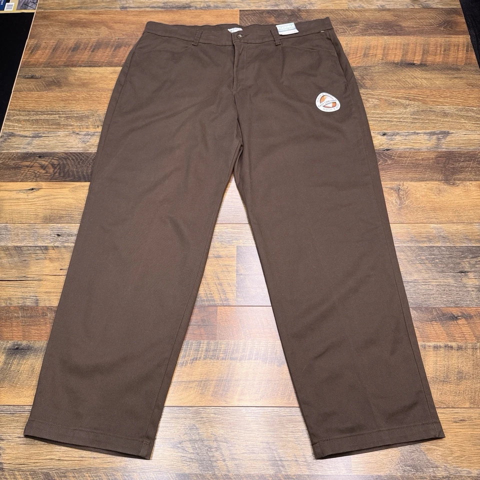 Pantalones Lee Calce Relajado Mujer 20W Medianos Marrón Cómodo Cintura Elásticos Nuevos Foto 1 de 4