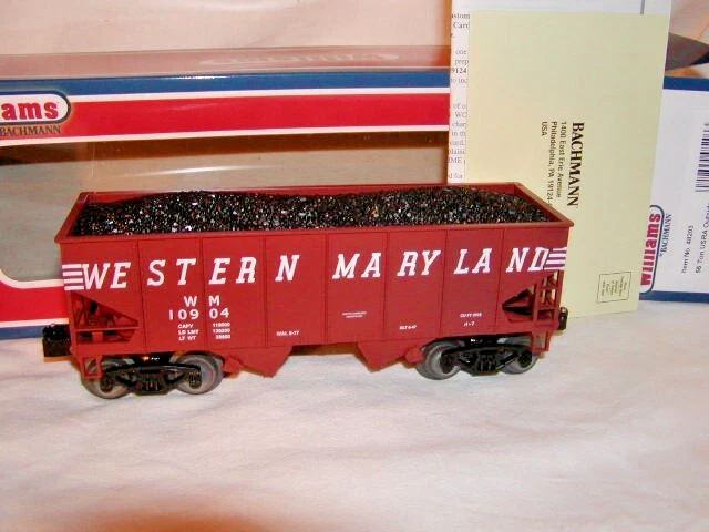 Williams Bachmann 48203 Western Maryland Outside Braced Hopper Car O 027 Sealed - Image 1 of 4