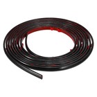 8Ft x 0.39Inch Flexible Molding Trim Self Adhesive Bright Black