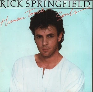 Rick Springfield Human Touch 7" vinyl UK Rca 1983 paper label design 7" in pic - Bild 1 von 3
