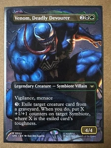 Venom, Deadly Devourer BORDERLESS RARE Marvel's Spider-Man SPE SPM MTG Magic NEU - Bild 1 von 1
