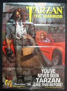 Comic Book Poster - Tarzan the Warrior - Malibu Comics - Picture 1 of 1
