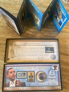 The Franklin Mint "Eyewitness To History Inauguration of President Barack Obama" - Picture 1 of 2