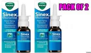 Vicks Sinex Micromist Aqueous Nasal Spray Solution 15ml , Pack of 2 - Picture 1 of 7