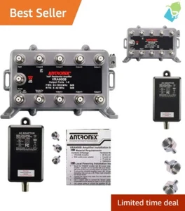 9-Port Bi-Directional Signal Booster with VoIP Bypass for Lossless Cable TV - Picture 1 of 7