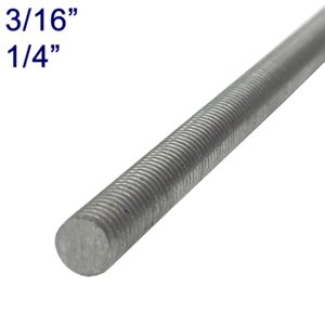 BSF Steel Threaded Rod / Studding - 12" lengths - 3/16" 1/4" - Model Engineering - Picture 1 of 3