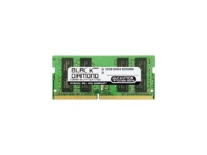Black Diamond Memory 32GB 260-Pin DDR4 SO-DIMM DDR4 3200 (PC4 25600) Notebook Me - Picture 1 of 1