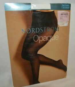 2-PAIR LOT NORDSTROM Size C OPAQUE WHITE 40D CT Pantyhose Brand New LARGE L7